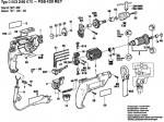 Bosch 0 603 246 676 PSB 420 RET Percussion Drill 240 V / GB Spare Parts PSB420RET